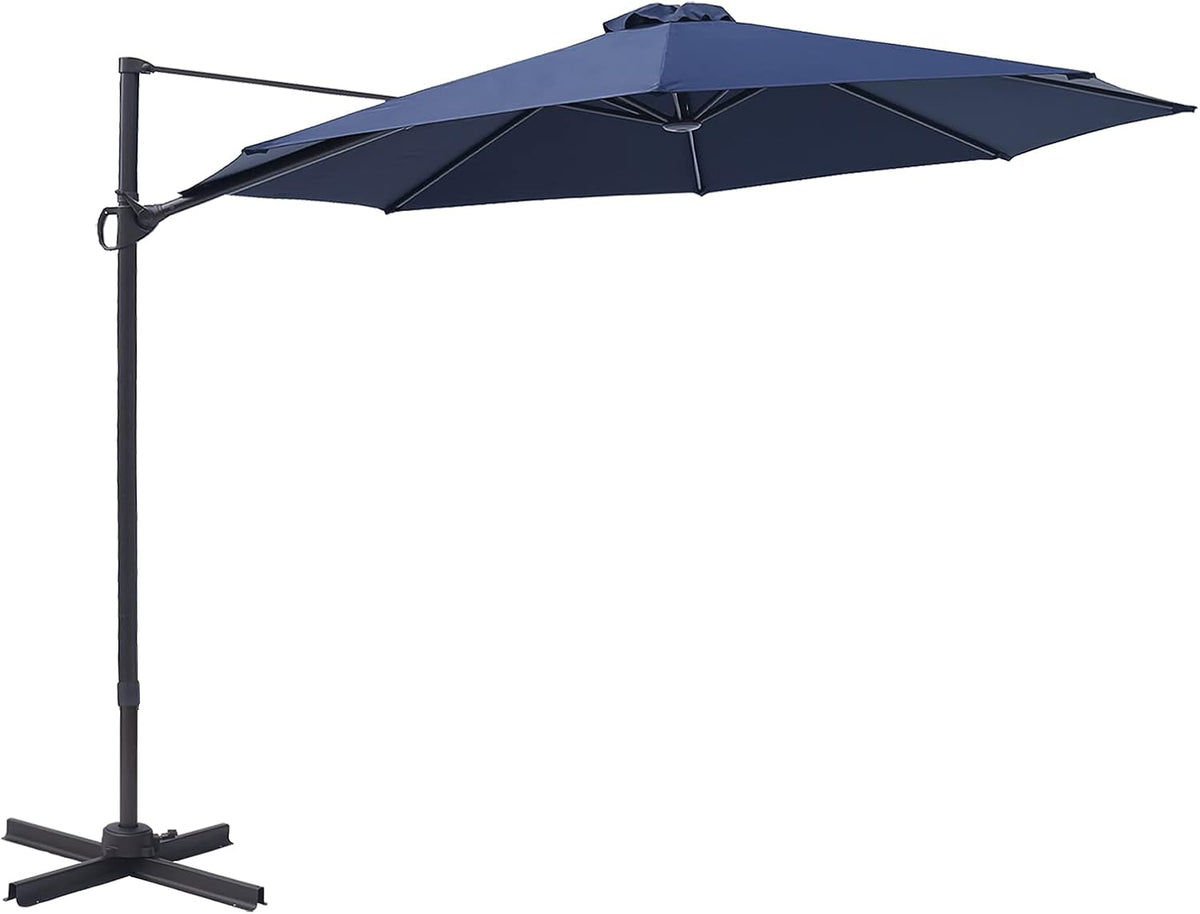 10 Feet Outdoor Cantilever Offset Patio Umbrella and Stand P5013