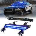 32 LED Dual Visor Strobe Light Bar with Brackets & Sucker Y28376