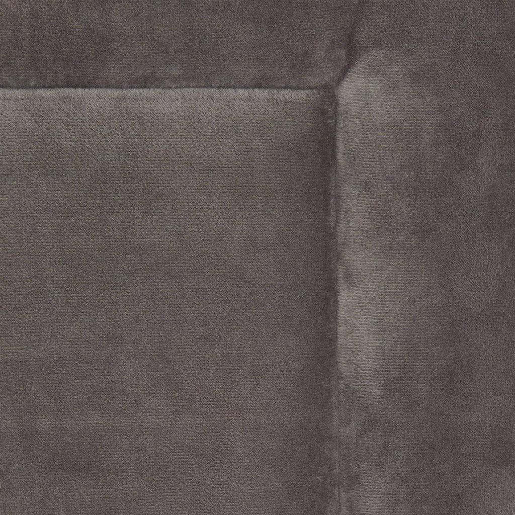 Dark Grey Velvet Dog Crate Mat and Pet Bed L90622
