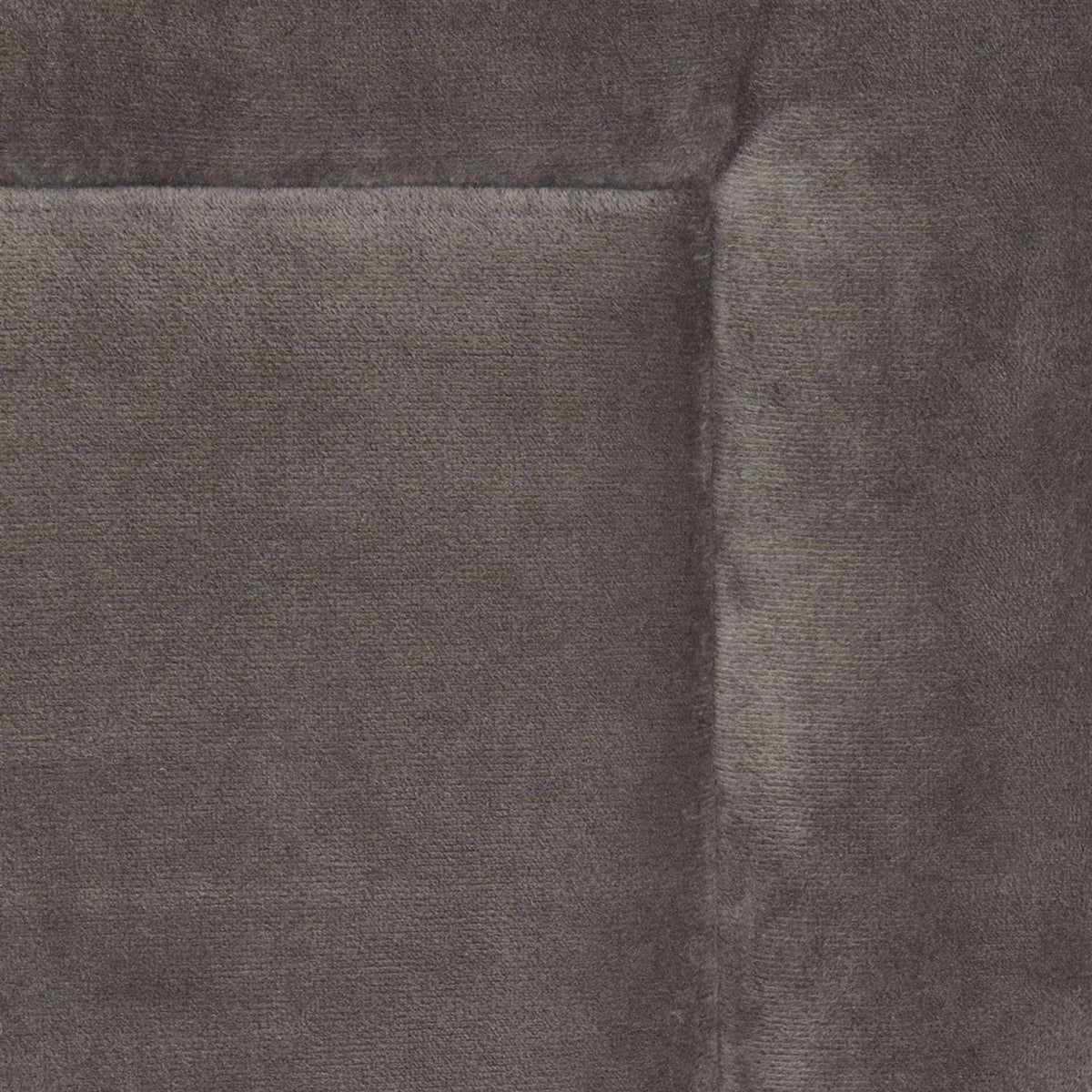 Dark Grey Velvet Dog Crate Mat and Pet Bed L90622
