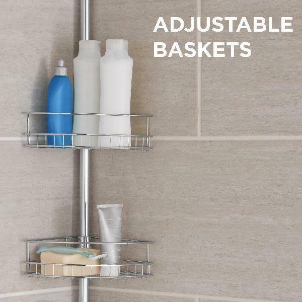 Chrome Tension Pole Shower Caddy C116