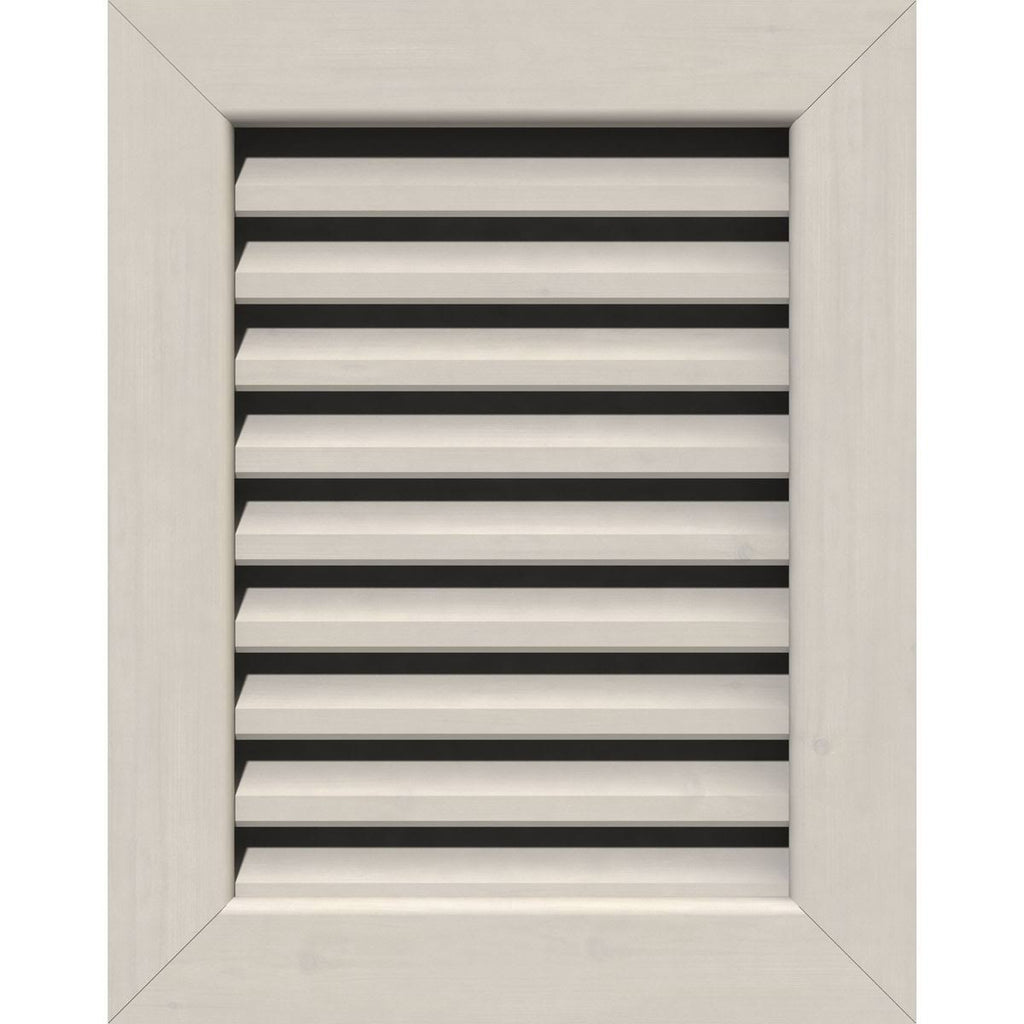 32 inch Vertical Gable Vent, Primed Smooth Western Red Cedar D827