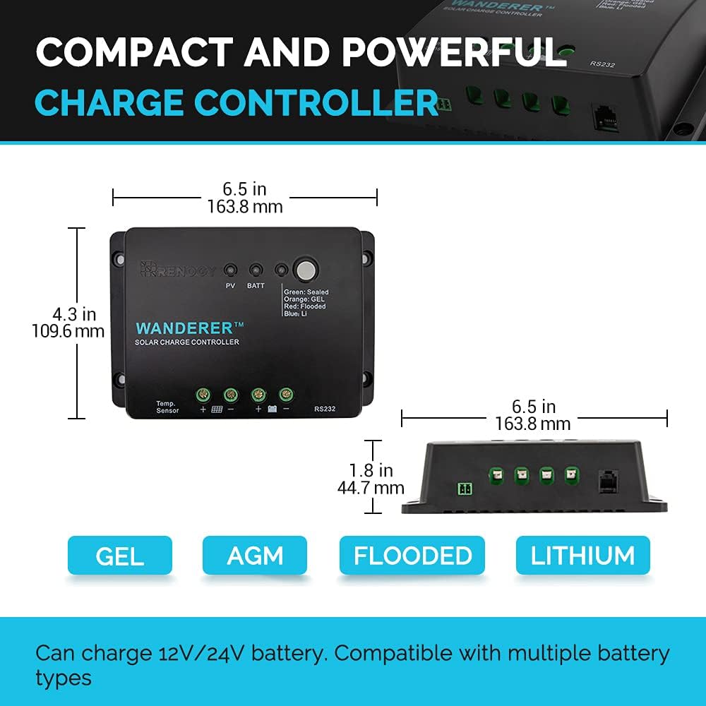 400 Watt 12 Volt Monocrystalline Solar Starter Kit with 40A MPPT Charge Controller M93324