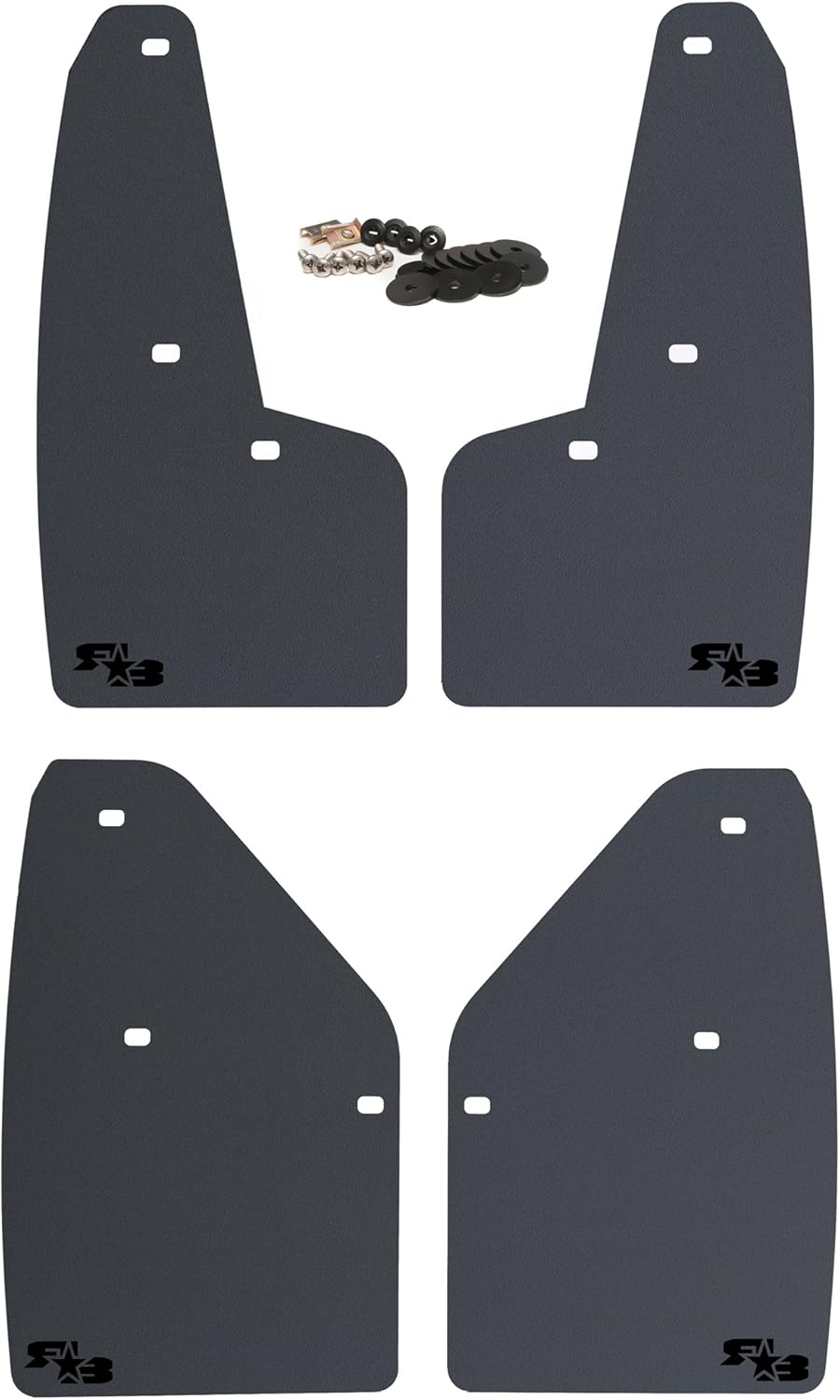 Set of 4 Mud Flaps with Hardware E435