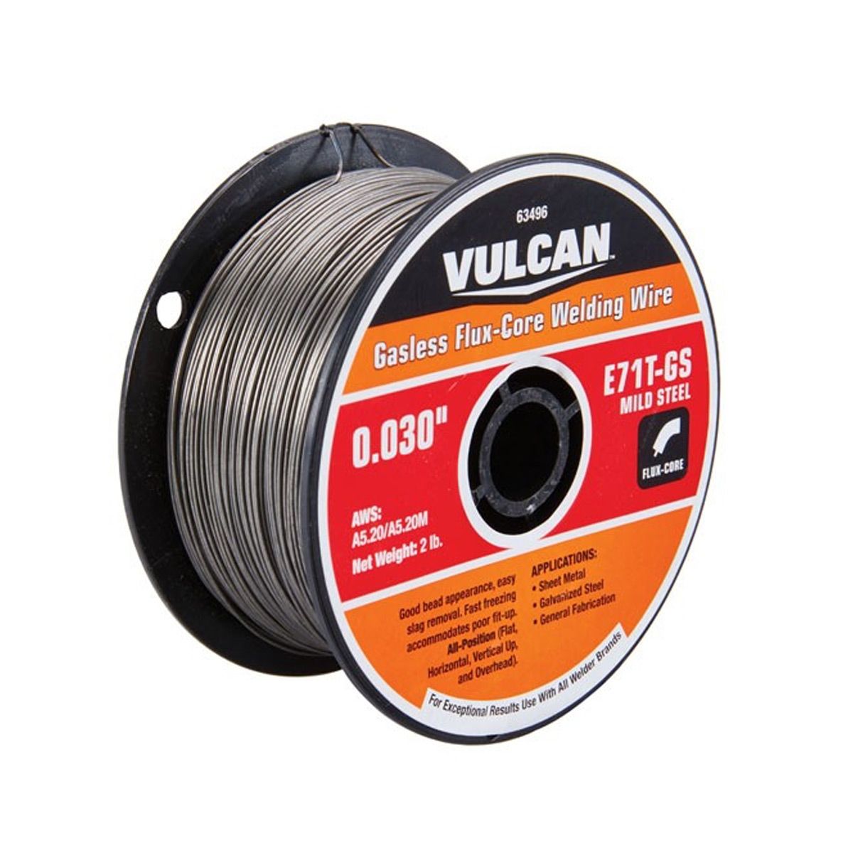 0.030 in. E71T-GS Flux Core Welding Wire, 2 lb. Roll Y35453