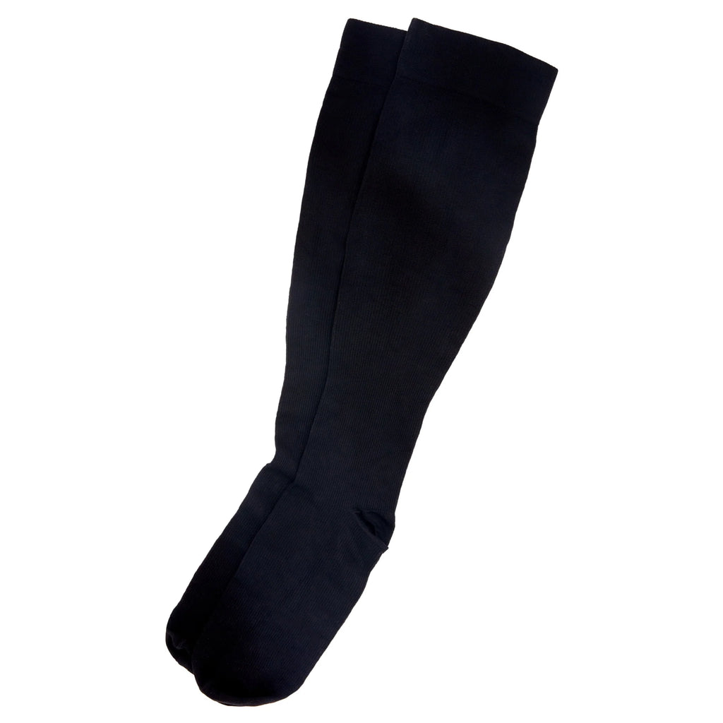 Black L/XL Hydrating Compression Socks 10-20 mmHg J320