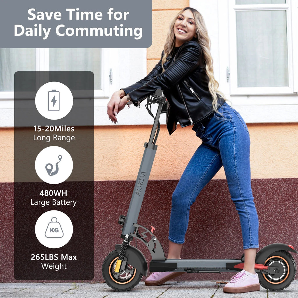 500W 3 Speeds Foldable Electric Scooter J8077