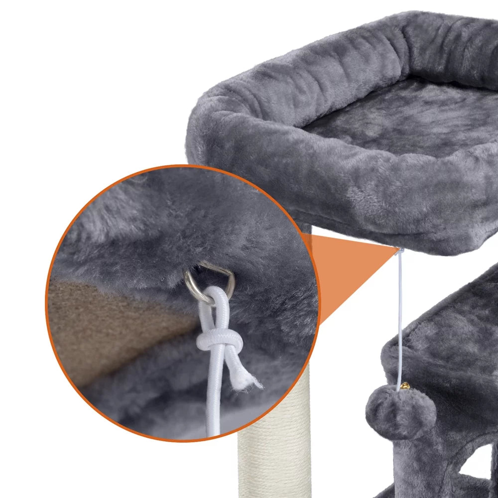 Multilevel Cat Tree with Condos Perches Scratching Posts Q368