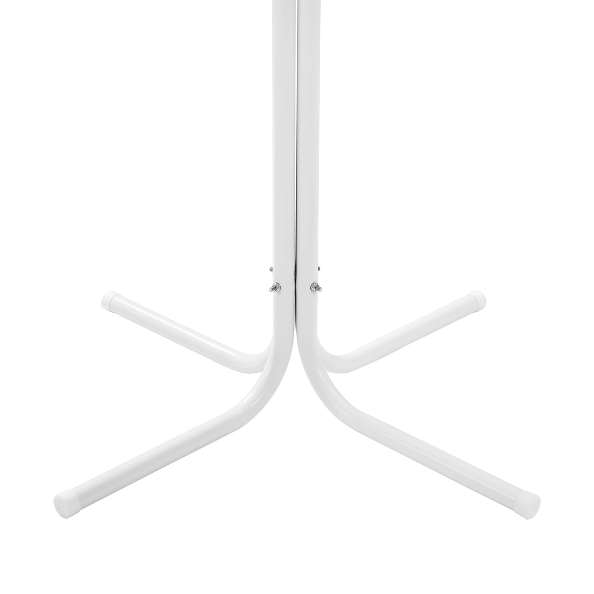 White Satin Metal Outdoor Bistro Table P74782