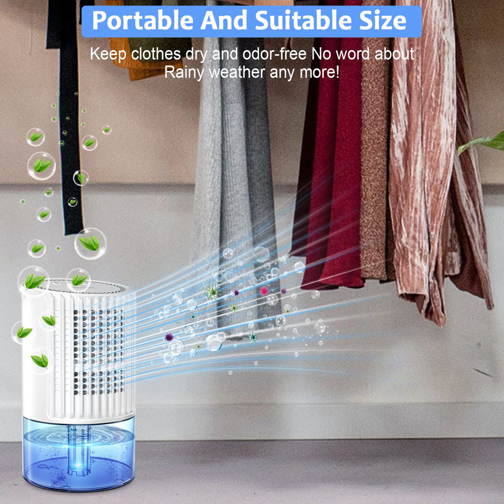 Portable Ultra Quiet Dehumidifier 1000ML White X2307