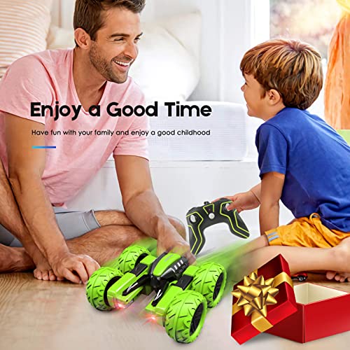 Green 4WD RC Stunt Car F9034