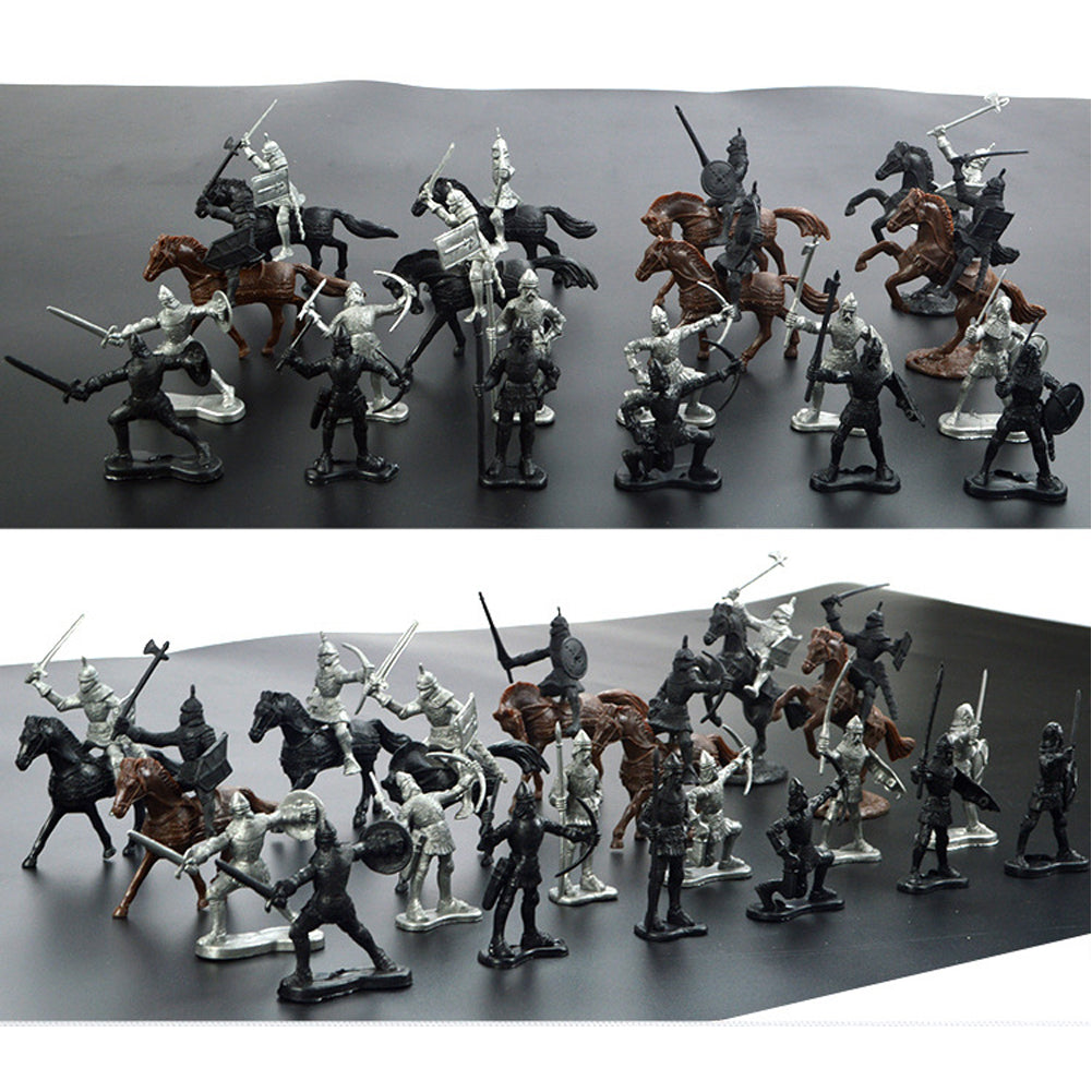 28 Pcs Medieval Toy Soldier Figures V333