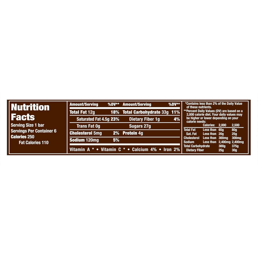 6 Count Chocolate Candy Bars E99415