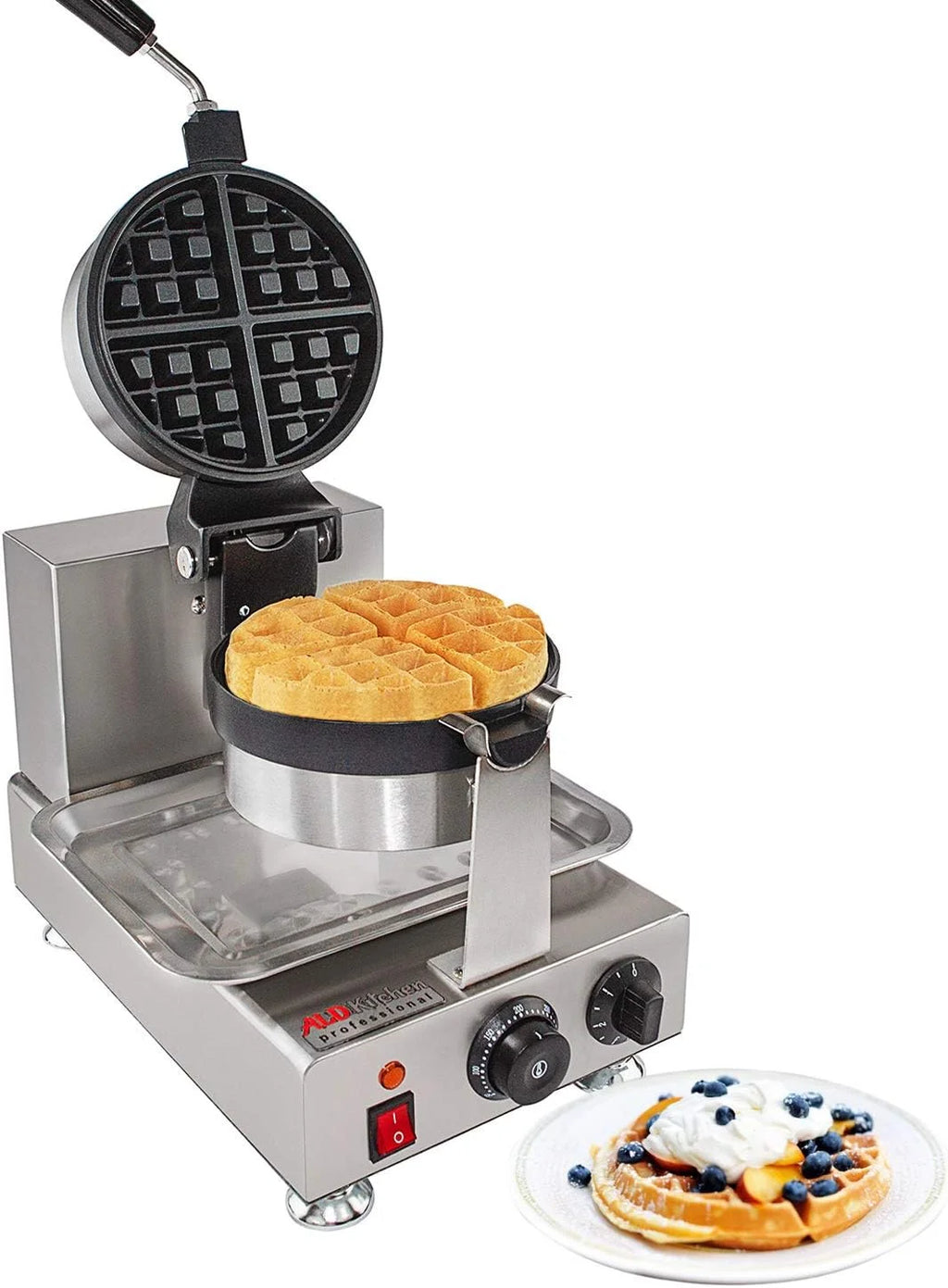Rotating Nonstick Waffle Iron J7735