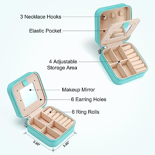 Pink Travel Jewelry Box Organizer O126854