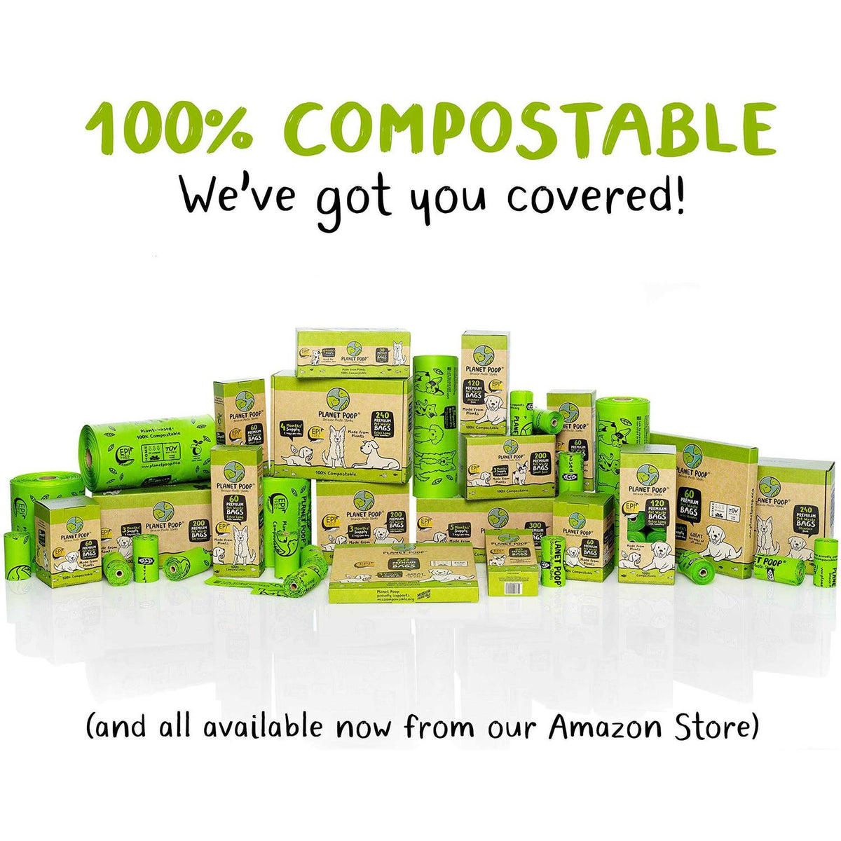 Compostable Dog Poop Bags on Refill Rolls P484
