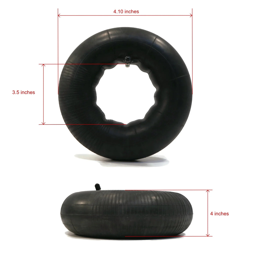 (2) Tire Inner Tubes 4.10x4 3.50x4 90° Bent Valve Stem J16431