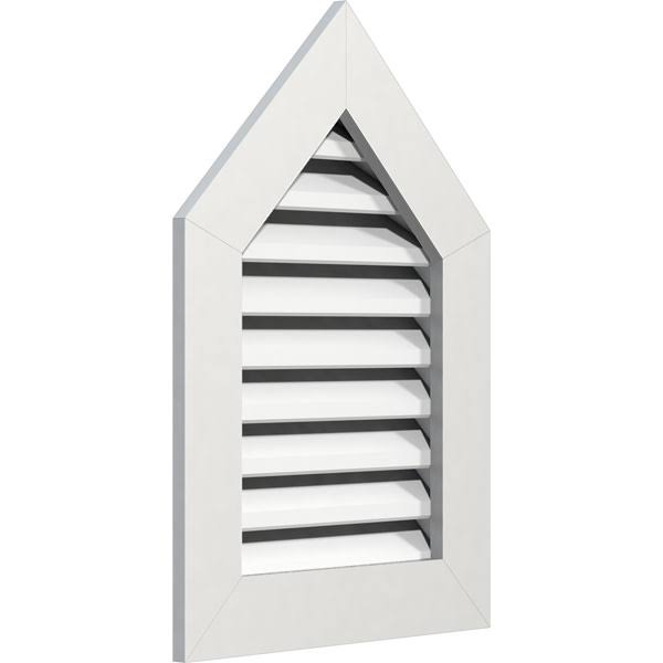 24x22W x 32x22H Peaked Top Gable Vent, PVC S626593