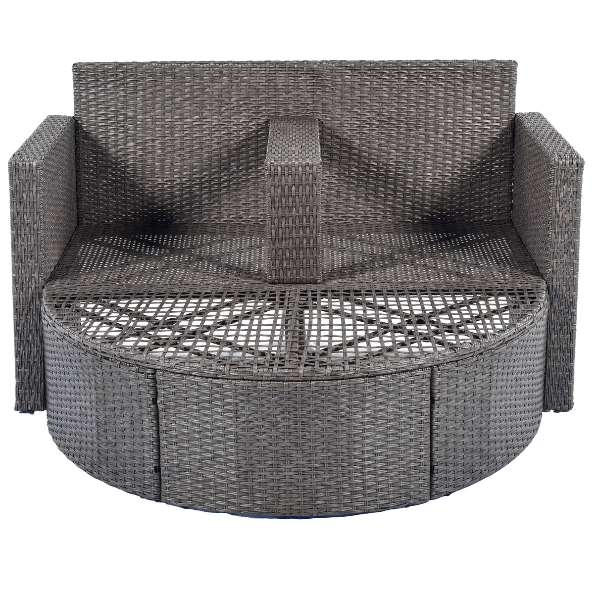 4 Pcs All-Weather PE Rattan Wicker Sofa Set with Coffee Table N368