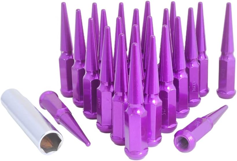 Spiked Chrome 24 pcs Lug Nuts B6202