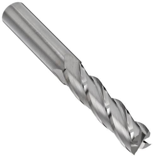 Carbide Square Nose End Mill Long Reach Uncoated Bright Finish 4 Flutes V740034