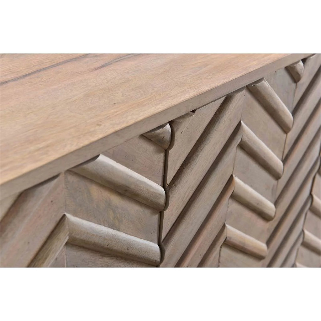 Solid Wood 3 Door Sideboard V61882