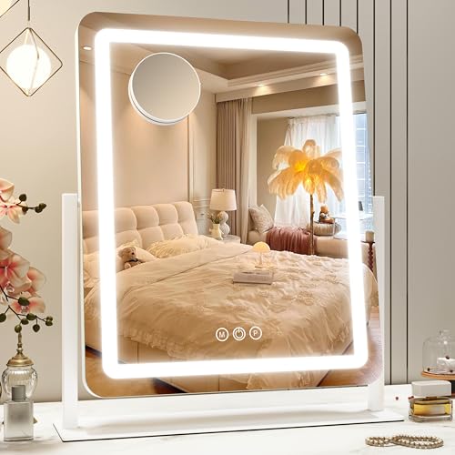 12.6"×15" LED Lighted Vanity Mirror with Dimmable 3 Modes Light T902051