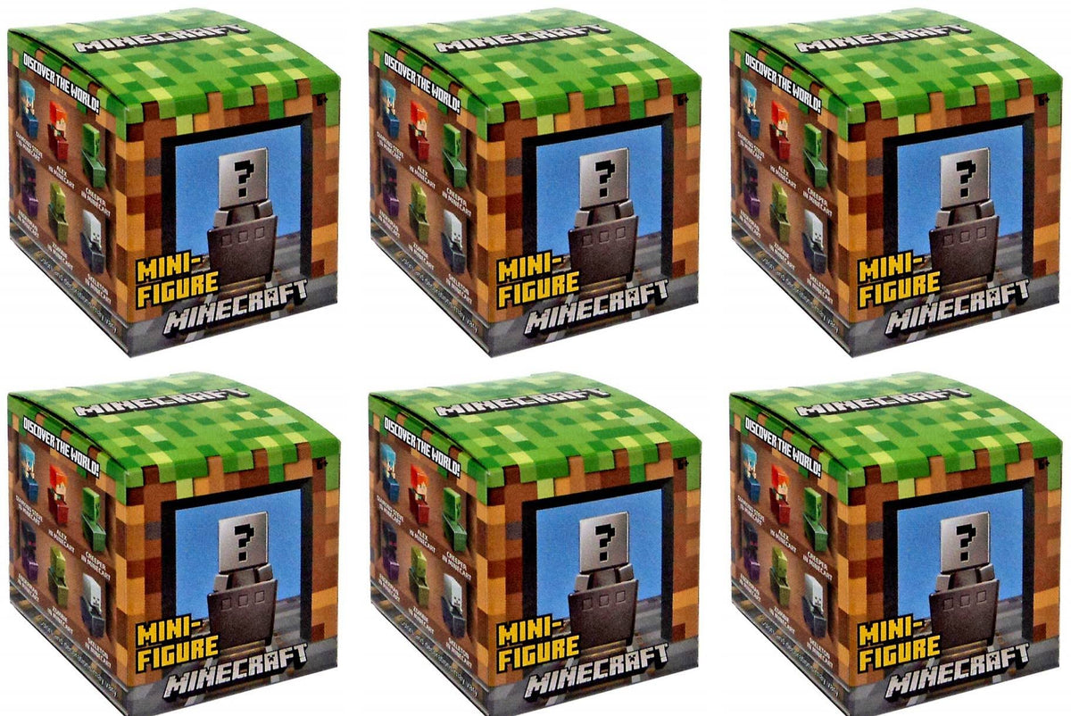 Minecraft Minecart Series 1 Lot of 6 Mystery Packs M962319