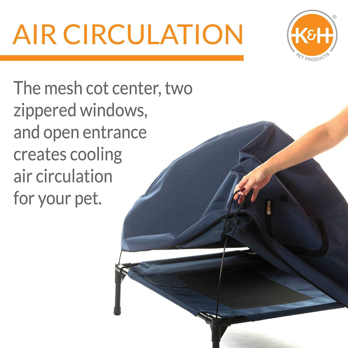 Navy Pet Cot B5121