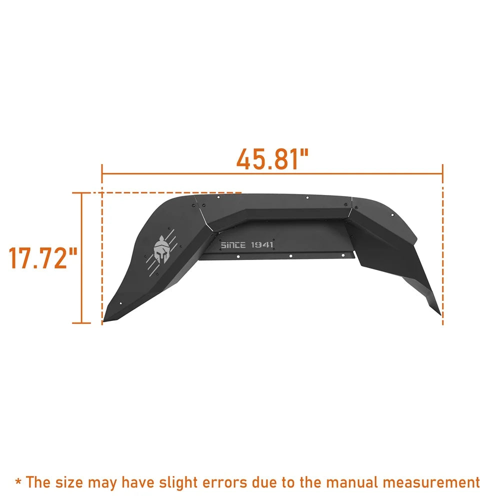 2Pcs Black Steel Rear Inner Fender Liners U56717