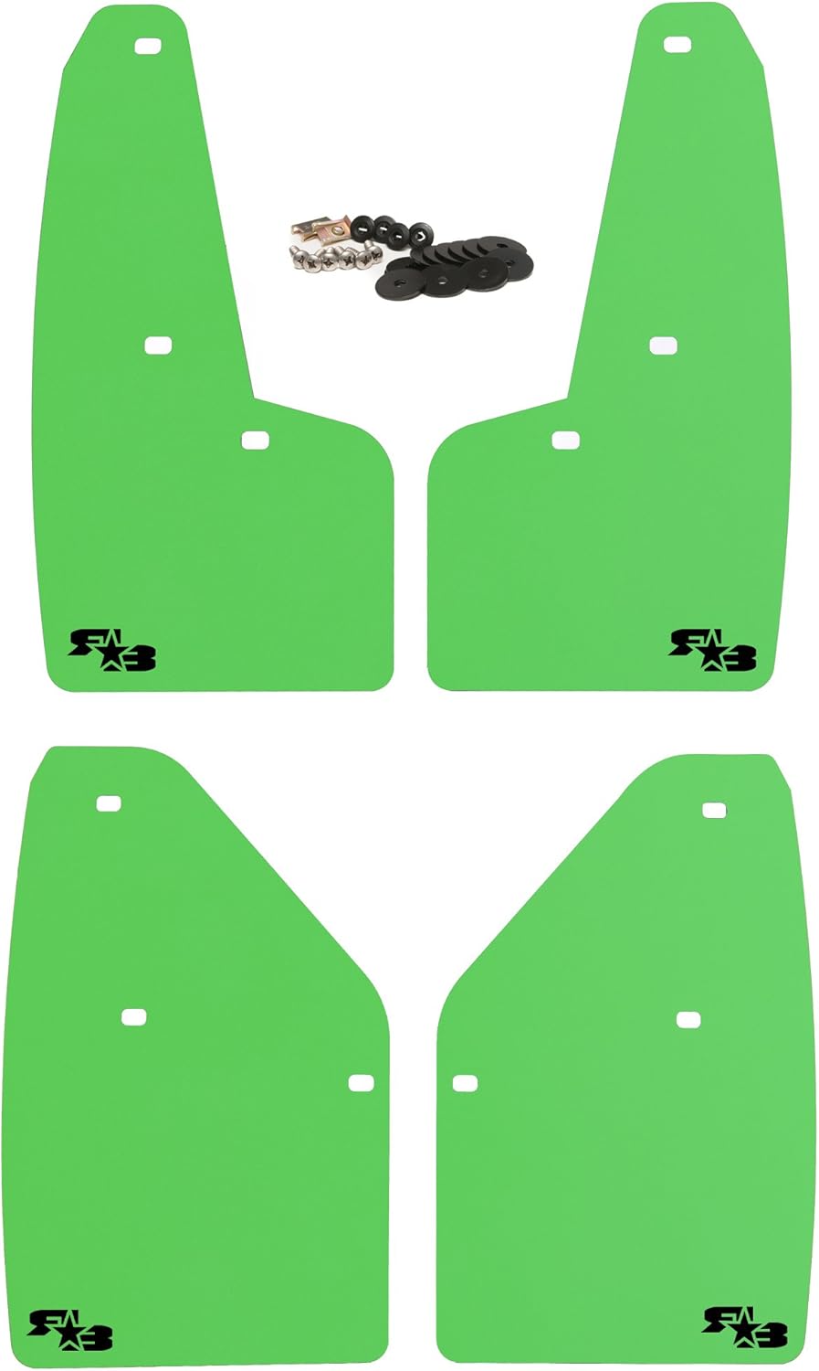 Set of 4 Mud Flaps with Hardware E435
