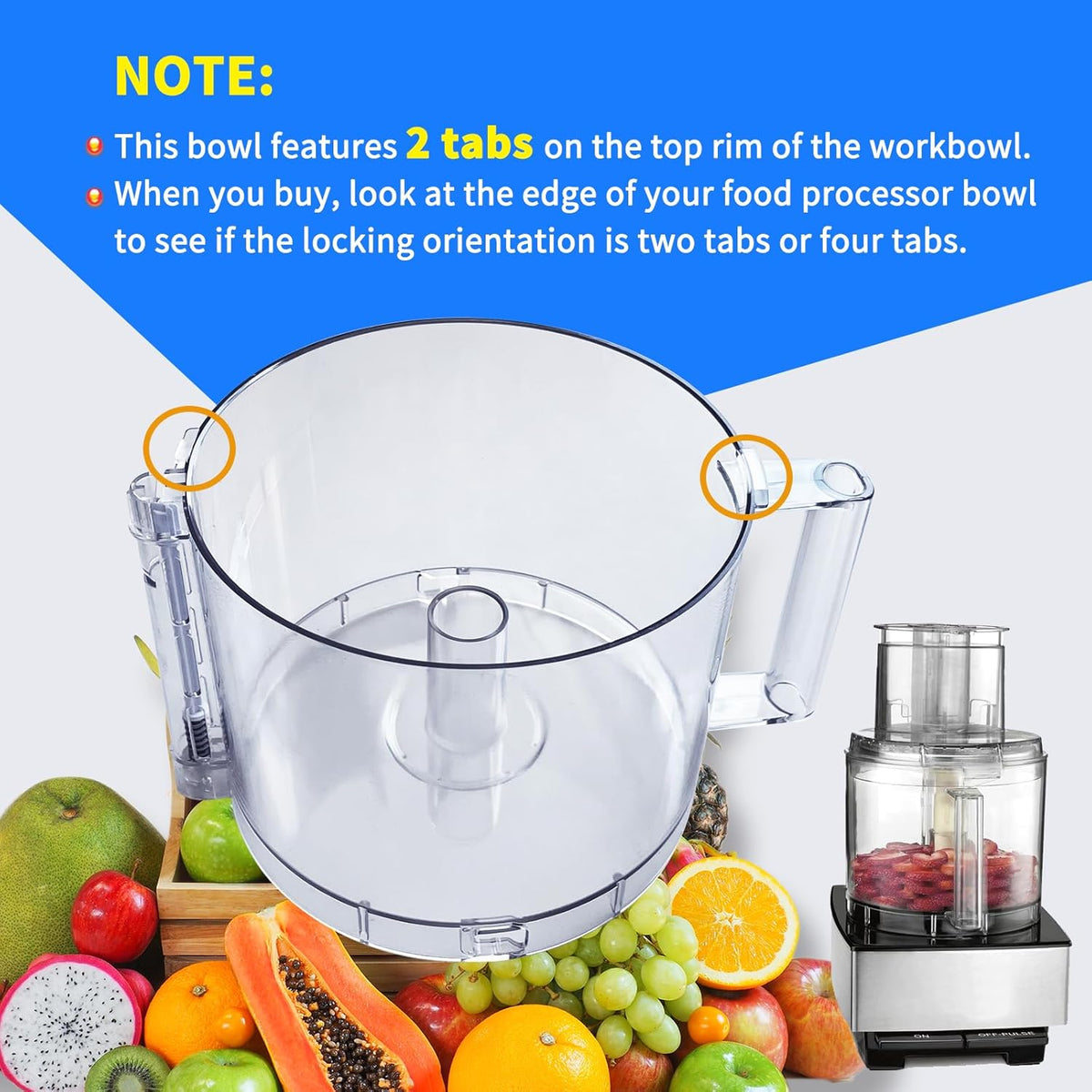 14-Cup Food Processor Work Bowl O7565