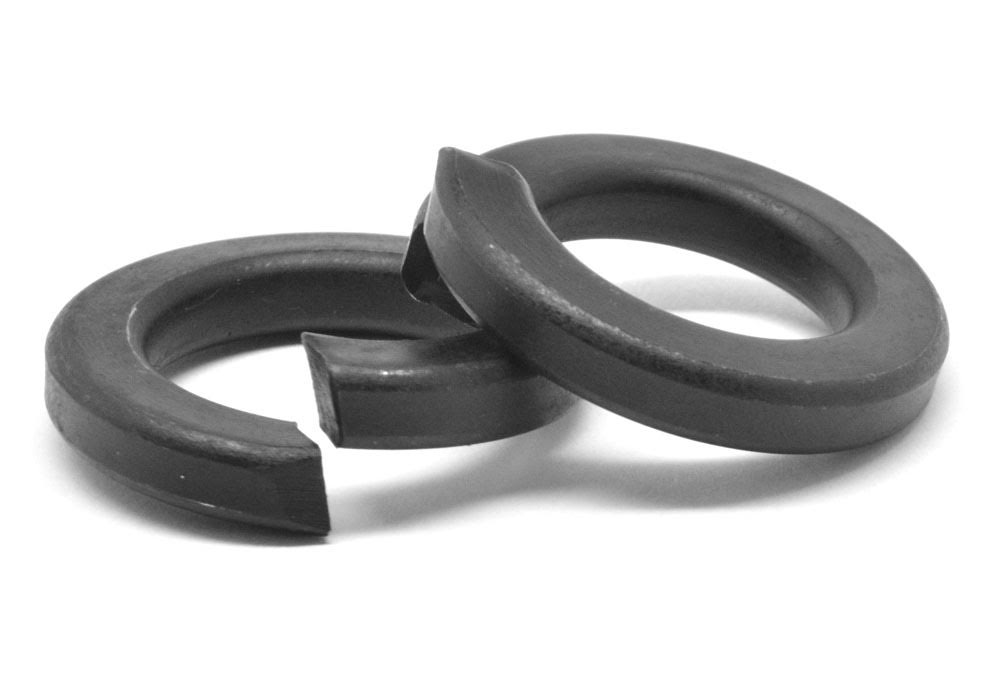 Black Zinc Plated Medium Carbon Steel Split Lockwasher M410