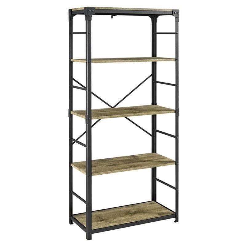 4 Shelf Bookcase in Barnwood Y630043