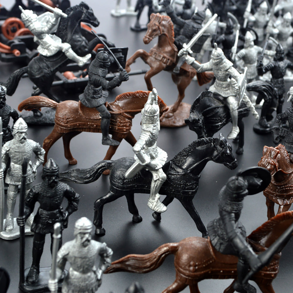 28 Pcs Medieval Toy Soldier Figures V333