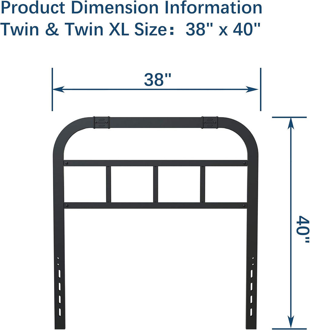 California King Metal Steel Bed Headboard F9442