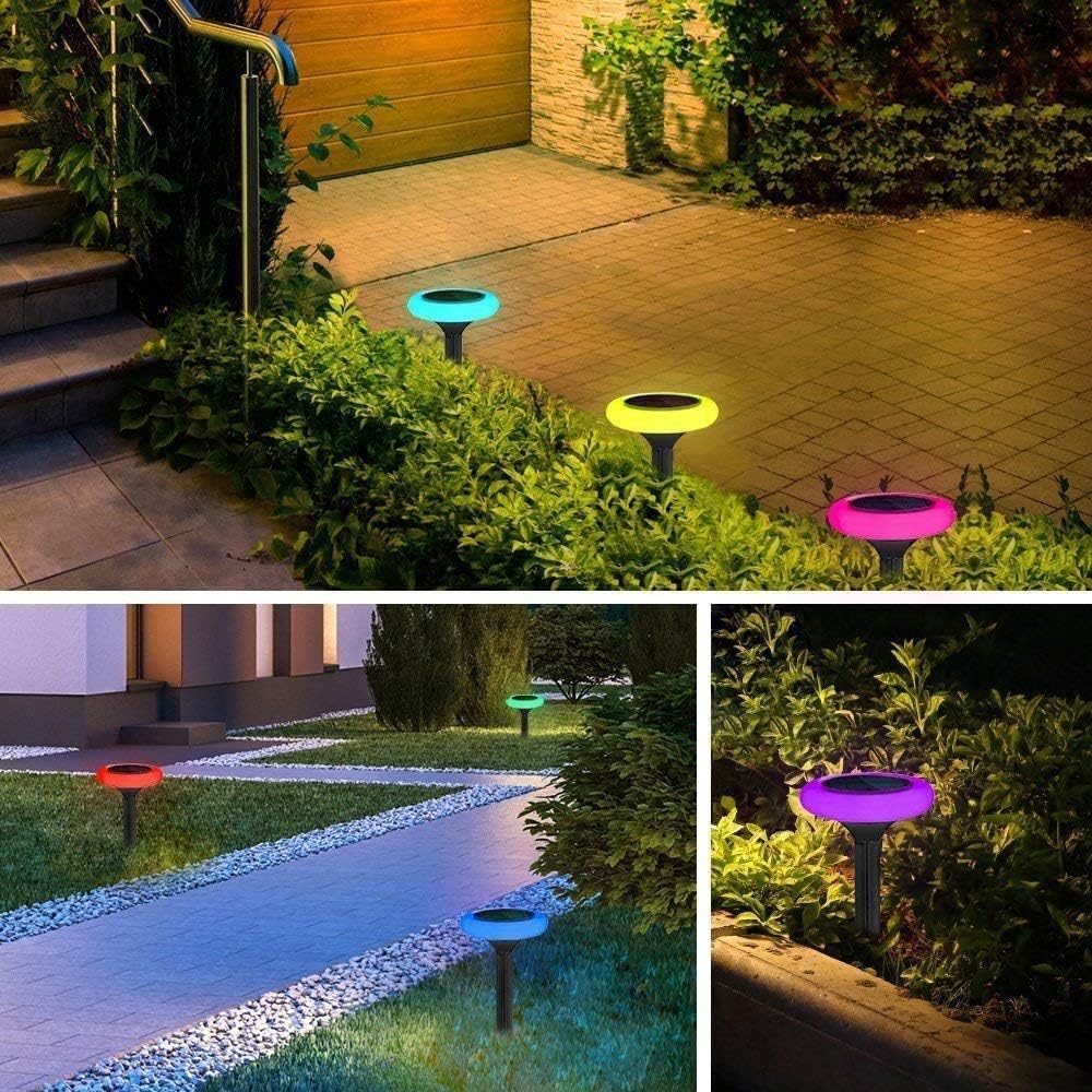 7 Color Solar Pathway Lights (4Pack) W26213