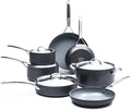 11 Piece Hard Anodized Ceramic Nonstick Cookware Set with Stainless Steel Lids D8448