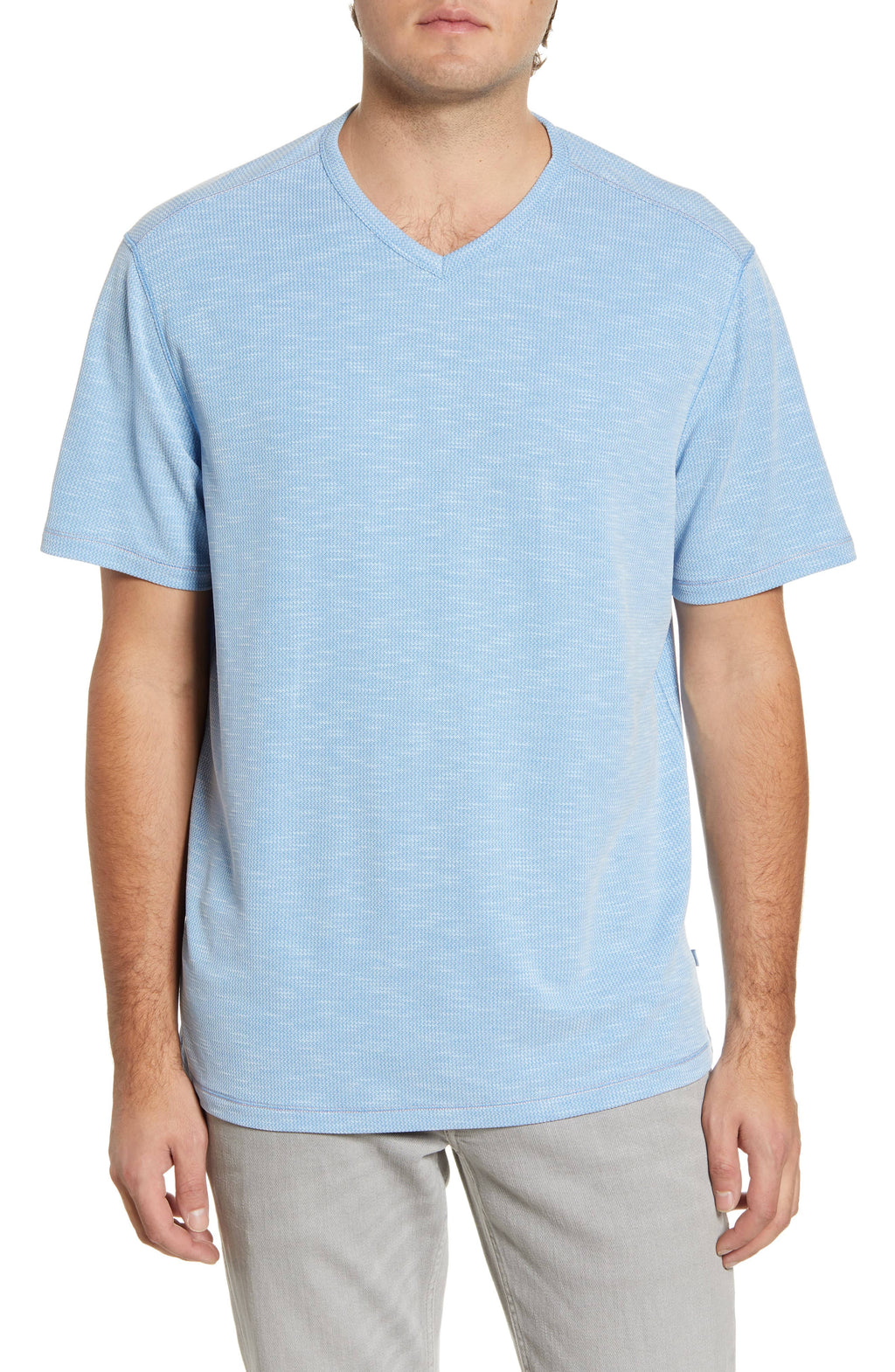 Large Picasso Blue V-Neck T-Shirt E583130