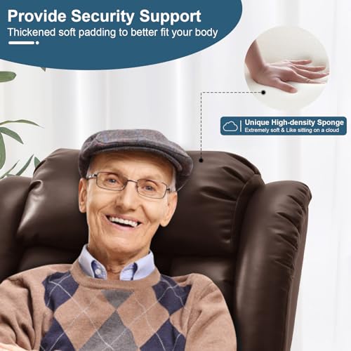 Large Power Lift Recliner Chair with Heat and Massage L912936