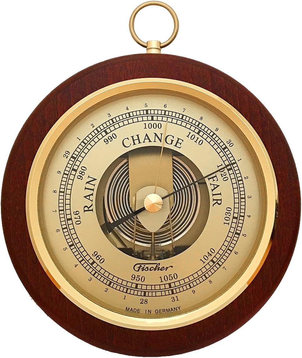 Brass-Mahogany Barometer K43789