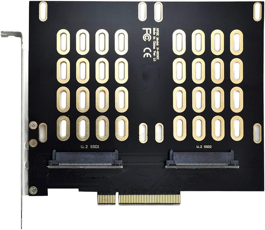 Dual SSD to PCIE Express 3.0 Gen3 X8 X16 Raid Card Adapter E3337