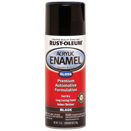 Gloss Black Acrylic Enamel Spray Paint H76619