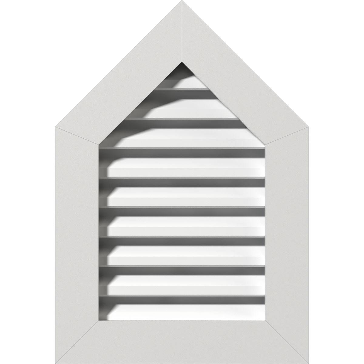 24x22W x 32x22H Peaked Top Gable Vent, PVC S626593