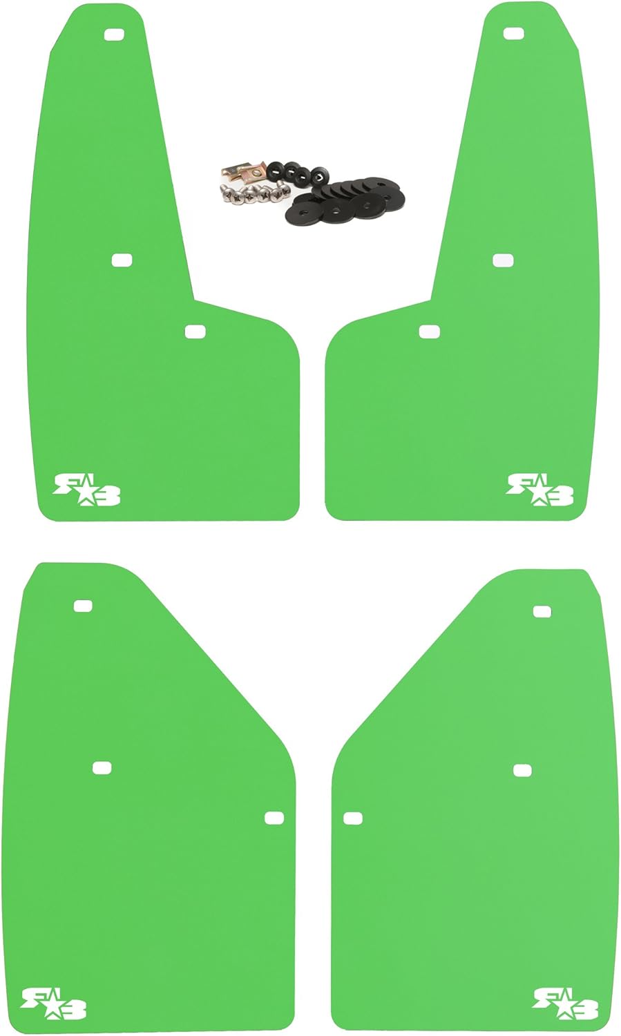 Set of 4 Mud Flaps with Hardware E435