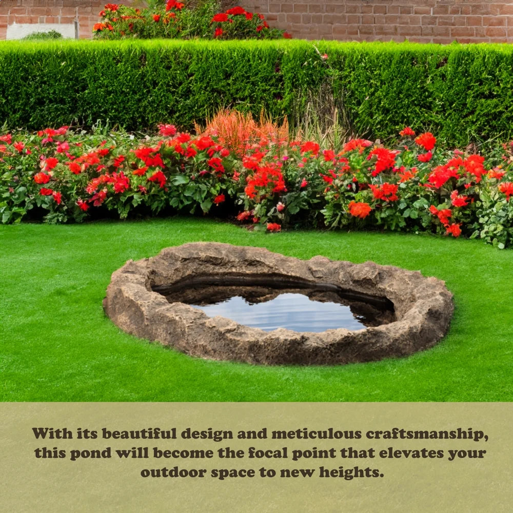 Faux Rock Fiberglass Garden Water Pond D509228