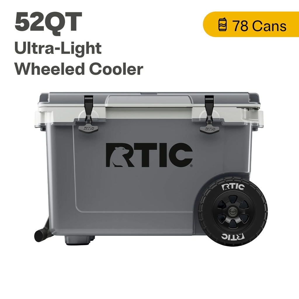 52 QT Wheeled Hard-Sided Ice Chest Cooler D171