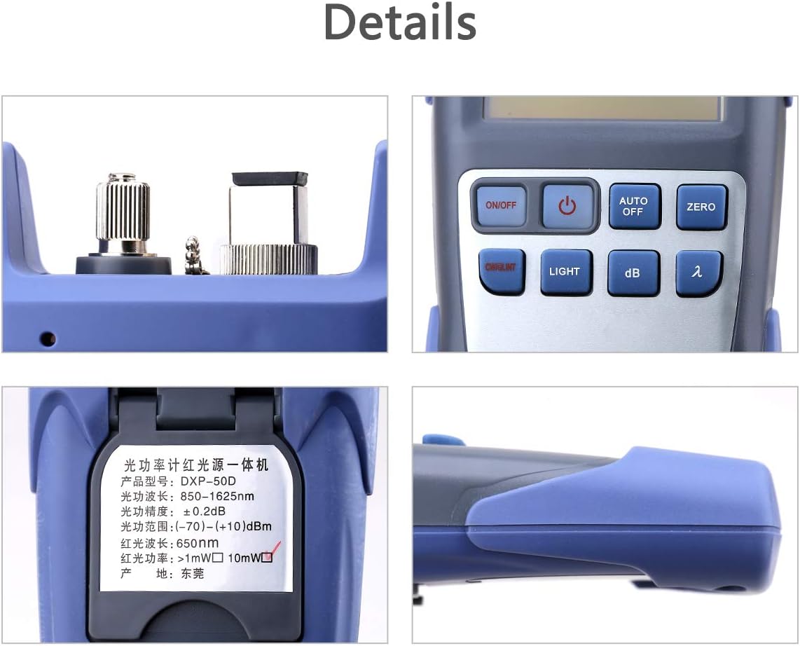 Fiber Optical Power Meter with SC and FC Connector and Visual Fault Locator E24057