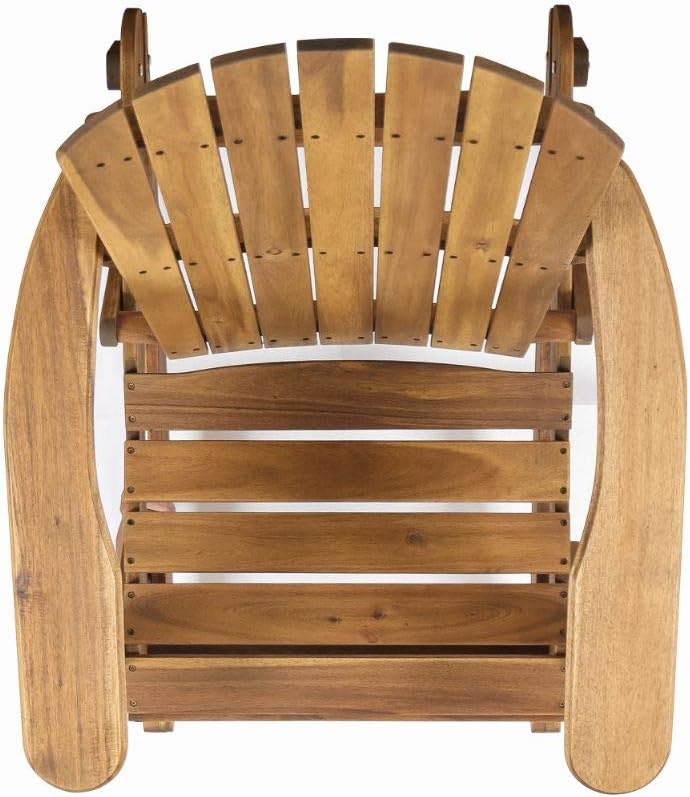 Natural Stained Acacia Wood Adirondack Rocking Chair H968