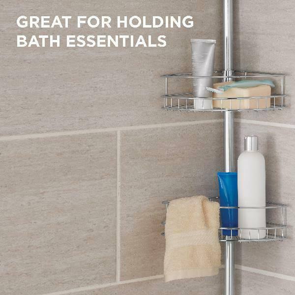 Chrome Tension Pole Shower Caddy C116